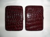 2011 fashion red croco  frame clutch wallet case