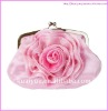 2011 fashion rose polyester clutch evening bag