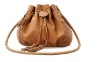 2011 fashion tassel khaki pu shoulder bag for lady