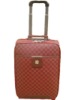 2011 fashionable chequer PU luggage travel bag