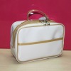 2011 fashionable white beaded cosmetic bag lady cosmetic bag