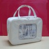 2011 fashional clear pvc white cosmetic bag