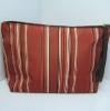 2011 fashional vertical stripes cosmetic bag make up waist bag