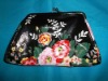 2011  floral printed and lining clasp coin purse