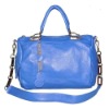 2011 gorgeous blue 100% genuine cow leather handbag 901-2