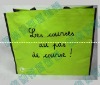 2011 green PP woven bag for promotional