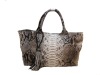 2011 high quality natural python leather large  tote bag