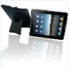 2011 hot !!!Crystal case for ipad with portable folding stand