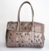 2011 hot fashion ostrich leather handbag