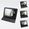 2011 hot on sale black rotation leather case for asus Eee Pad Transformer TF201