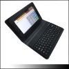 2011 hot sale galaxy tablet leather keyboard case