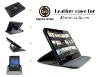 2011 latest arrivel rotating leather case for Motorola Xoom