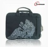 2011 latest black 12-14 inch new design laptop handbag canvas pc bag