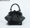 2011-latest black flower handbags(F5038)