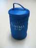 2011 latest designed blue cylinder cosmetic bag