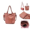 2011 latest fashion double bags style tote ladies handbag