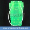 2011 latest style pvc folding wine bag in green XYL-I012