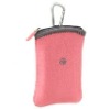 2011 lovely pink neoprene MP4 pouch with metal hook