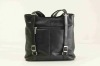 2011 man fashion black pu leather shoulder bag
