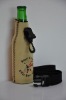 2011 multi fuctional bottle cooler with velcro,neck strap, bottle opener