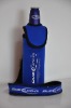 2011 multi fuctional bottle cooler with velcro,neck strap, bottle opener