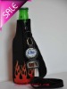 2011 multi fuctional bottle cooler with velcro,neck strap, bottle opener)