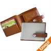 2011 new design canvas wallet fashional genuine leather wallets man