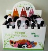 2011 new design panda shape animal folding/foldable bag with 24 pcs per colorfulbox