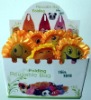 2011 new design sunflower shape  folding/foldable bag with 24 pcs per colorfulbox