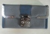 2011 new fashion  press lock metal trim  lady wallet purse