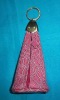 2011 new fashion zipper trigonal pink croco key holder