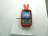 2011 new lucky rabbit ! silicone case for blackberry 8520