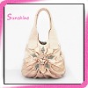 2011 new model silver pu leather shoulder bag for ladies