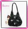 2011 new model silver pu leather shoulder bag for ladies