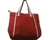 2011 new style 12oz canvas tote bag with PU handle
