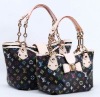 2011 new styles lady fashion evening genuine leather hot-sale handbags black color
