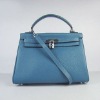 2011 new styles lady fashion evening genuine leather hot-sale handbags blue color