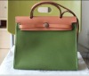 2011 new styles lady fashion evening genuine leather hot-sale handbags green  color