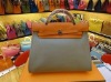 2011 new styles lady fashion evening genuine leather hot-sale handbags grey  color
