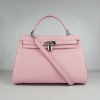 2011 new styles lady fashion evening genuine leather hot-sale handbags pink color