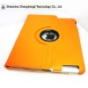 2011 newest 360 degree rotate leather case for ipad2