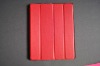 2011 newest and very nice red PU leather case for iPad 2