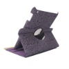 2011 newest croco 360 rotatable case for ipad2 case purple flower