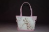 2011 pink cotton canvas lady tote bag