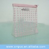 2011 pink dot plastic zipper bag with logo XYL-Z196