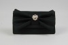 2011 popular black bowknot clutch bag
