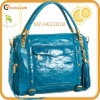 2011 popular blue leather handbag