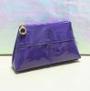 2011 purple pu fashion unique cosmetic bags