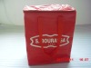 2011 red non woven food cooler bag/lunch bag/can bag