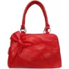 2011 red side bow shoulder bag